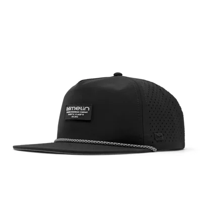 Gorra melin Coronado Brick Hydro negra resistente al agua