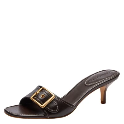 Sandalia Coach Margot de tacón de 13 cm de cuero