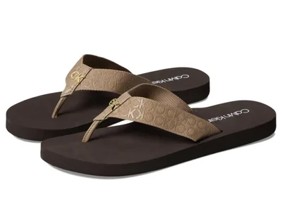 Sandalia Calvin Klein 6 M color topo con logo
