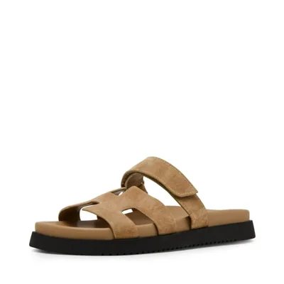 Sandalia Steve Madden Mayven de Nubuck color tostado 25 cm
