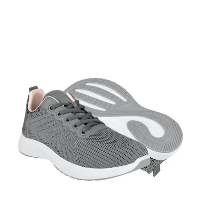 TENIS DAMA TORRENTE KEN12 TEXTIL GRIS