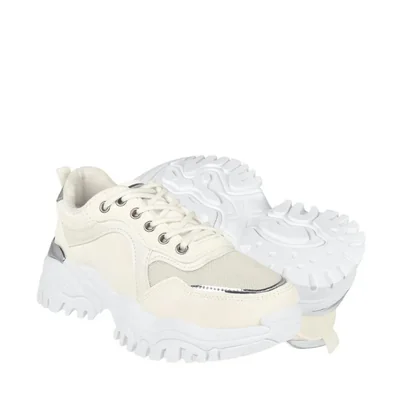 TENIS CASUALES TORRENTE MUJER TURCO61 SIMIPIEL BLANCO