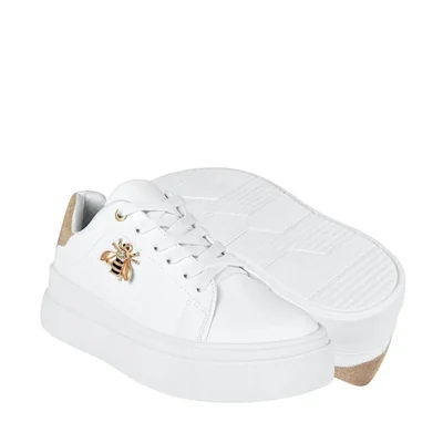 TENIS CASUALES DAMA STYLO 9125 SIMIPIEL BLANCO