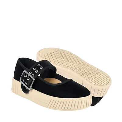 TENIS CASUALES DAMA STYLO 4006 SUEDE NEGRO