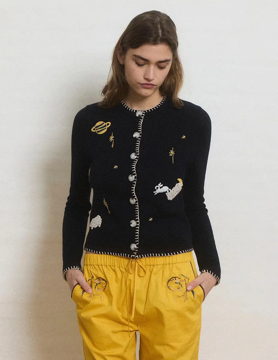 Suéter cuello redondo para mujer