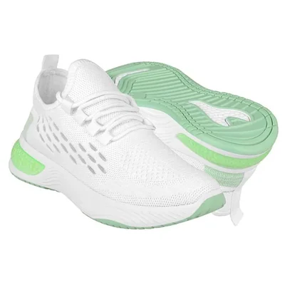 TENIS CASUALES DAMA STYLO 632204 TEXTIL BLANCO