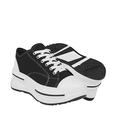 TENIS CASUALES DAMA STYLO 9311 TEXTIL NEGRO