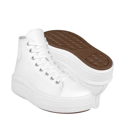 TENIS CASUALES DAMA MADISON 708402-02 TEXTIL BLANCO