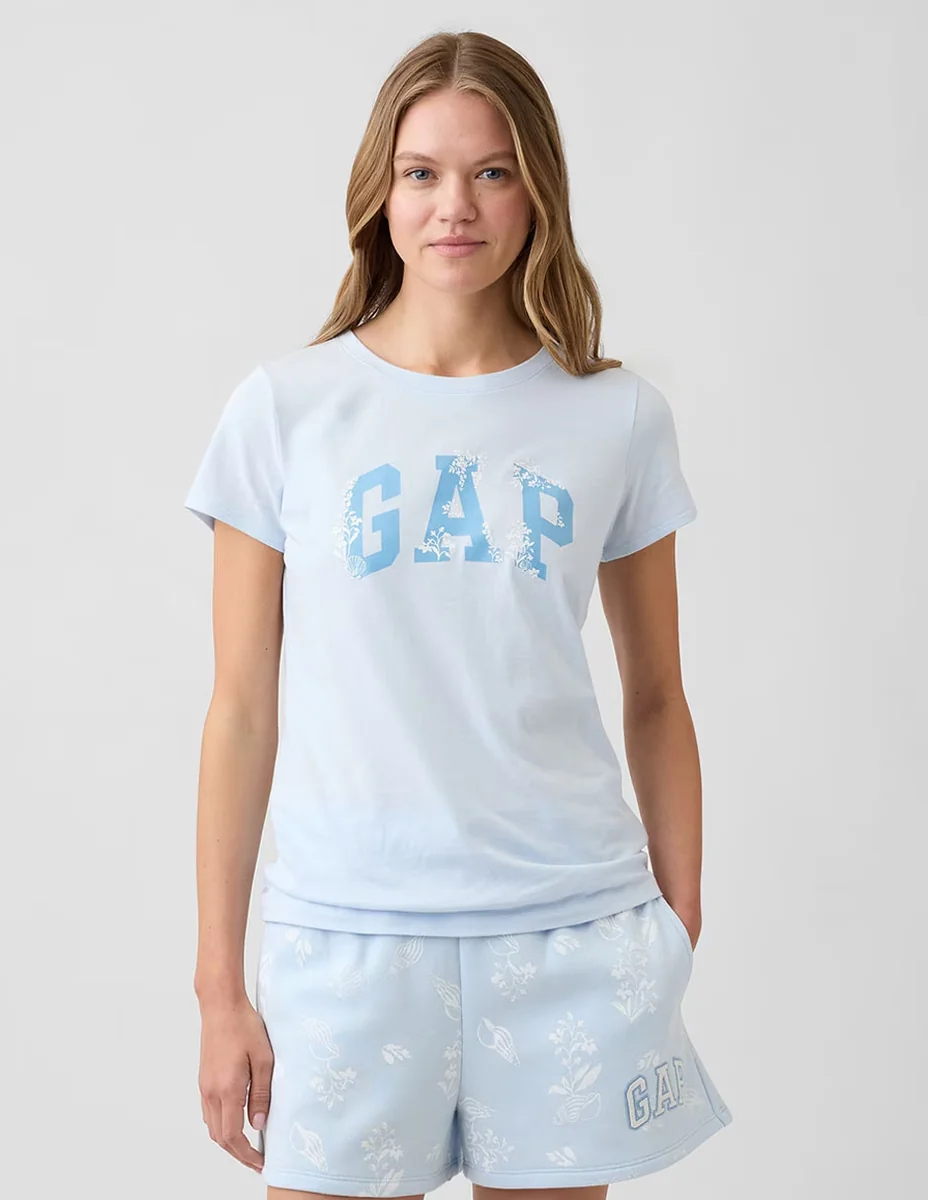 Playera manga corta cuello redondo para mujer