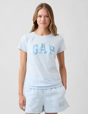 Playera manga corta cuello redondo para mujer