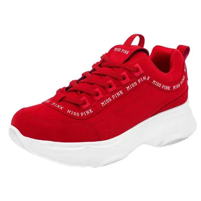 Miss Pink Tenis urbano para mujer rojo, código 98609-1