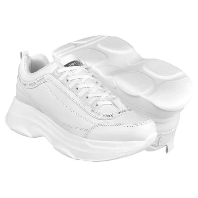 TENIS CASUALES PARA DAMA MISS PINK 182078 SIMPIEL BLANCO