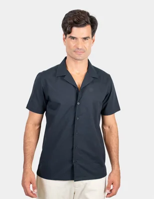 Camisa Casual de (si aplica) Algodón manga Corta para hombre