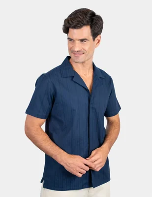 Camisa Casual de (si aplica) Algodón manga Corta para hombre