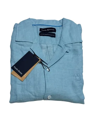 Camisa Casual LINEN BLEND de (si aplica) Algodón manga Corta para hombre