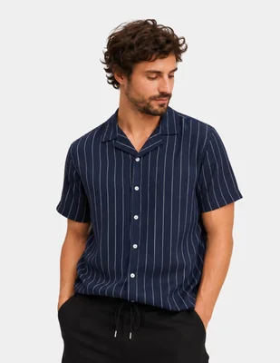Camisa Casual de (si aplica) Algodón y poliéster manga Corta para hombre