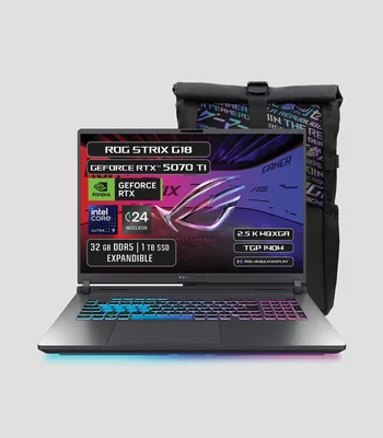 Laptop Rog Strix G 18, 18", Intel Core Ultra 9, RAM DDR5 32 GB, 1TB PCIe 4.0 NVMe M.2 SSD
