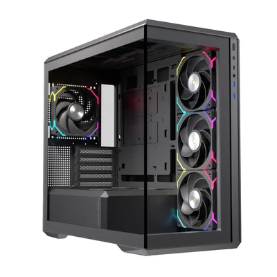 Einarex ZM800 RGB Gabinete para Computadora Gamer con Iluminación RGB Negro