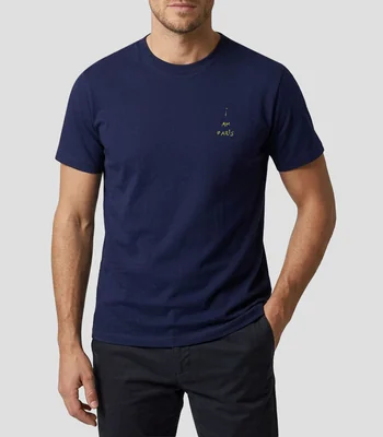 Playera cuello redondo manga corta I Am Paris lisa Hombre