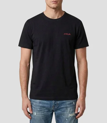 Playera cuello redondo manga corta Popin Court Amour lisa Hombre