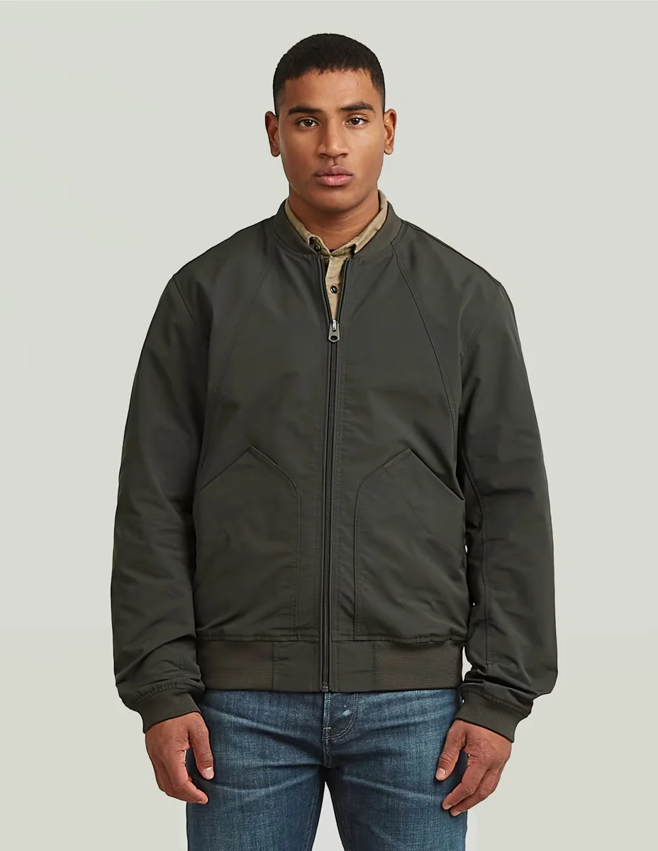 Chamarra harrington con bolsillos para hombre