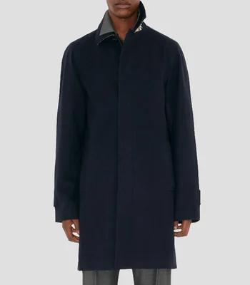 Abrigo midi liso Hombre