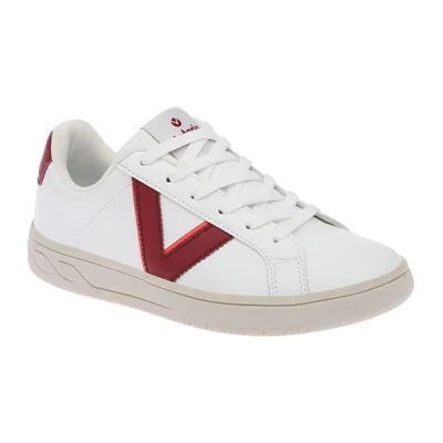 Tenis Victoria para Mujer Montclair V Blanco Rojo