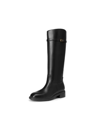 Bota Abajo de la rodilla de Charol sintético para mujer