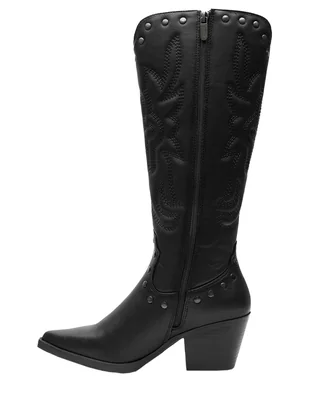 Bota cowboy Abajo de la rodilla de Sintético para mujer