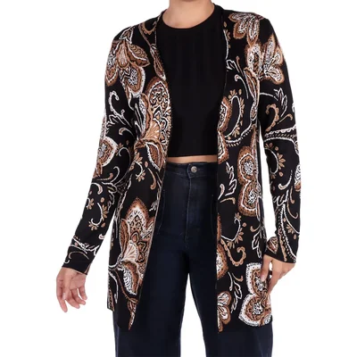 Cardigan Floral Elegancia Confort Viscosa Ruby Rd Mujer