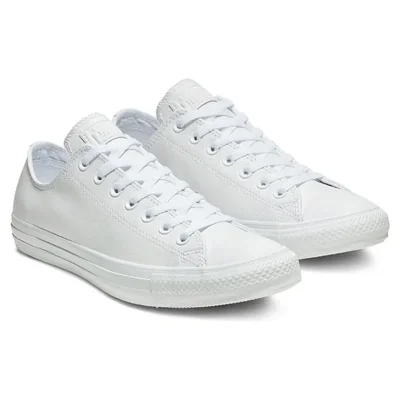 TENIS CONVERSE CHUCK TAYLOR CHOCLO DE PIEL 136823C BLANCO UNISEX