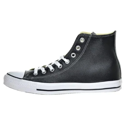 TENIS CONVERSE DE BOTA CHUCK TAYLOR DE PIEL 132170C NEGRO UNISEX