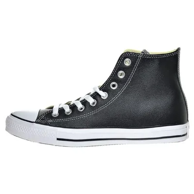 TENIS CONVERSE DE BOTA CHUCK TAYLOR DE PIEL 132170C NEGRO UNISEX