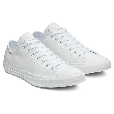 TENIS CONVERSE CHUCK TAYLOR CHOCLO DE PIEL 136823C BLANCO UNISEX