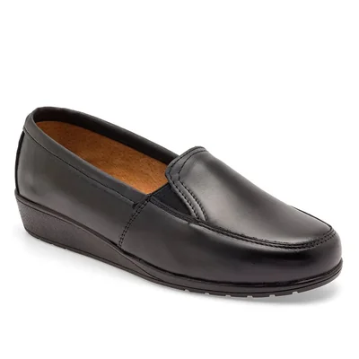 Florenza Zapato de horma cómoda para mujer negro, código 73383-1