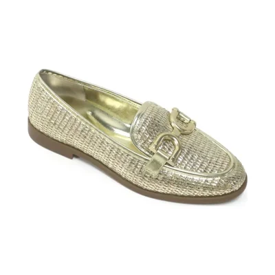 Mocasines Kenneth Cole Linda Bit dorado para mujer