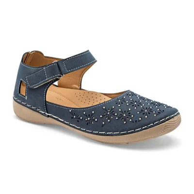 Mora Tierra flat para mujer marino cod 147300-E