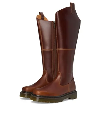 Bota Dr. Martens Amaayah Hi Leather color Caramelo 7