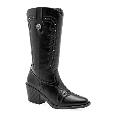 Wildcat bota vaquera para mujer negro cod 147454-E