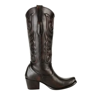 Bota dama jc mccoy vaquera piel tubo grabado 6cm 1344454
