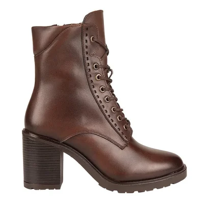 Bota dama vivis shoes militar de piel 8cm 1345135