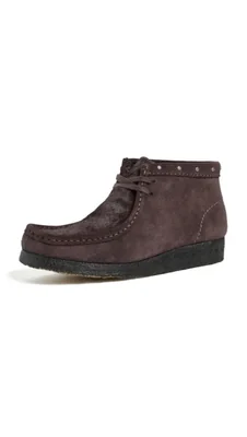 Bota Clarks Wallabee Negra de Gamuza Talla 5.5 Ancho Medio