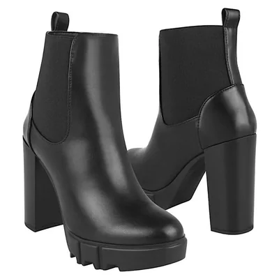 BOTINES DAMA MADISON 618306-1 SIMIPIEL NEGRO