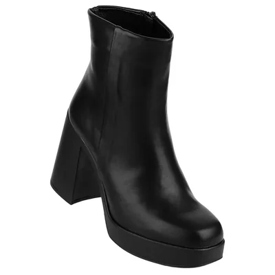 Botín Mujer Formal Tacón Negro Nomadas 03203701