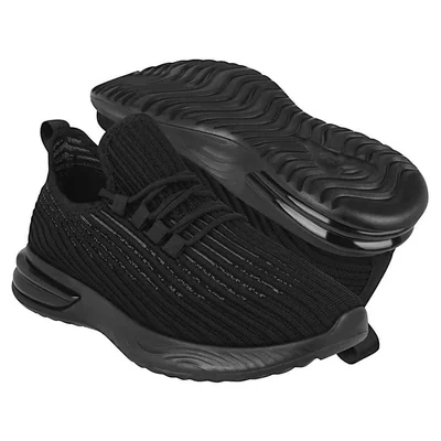 TENIS CASUALES HOMBRE VIA URBANA 705 TEXTIL NEGRO