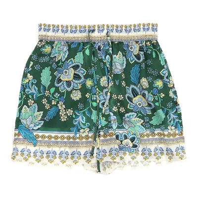 Short Estampado Floral Cintura Elástica Black Tape para Mujer