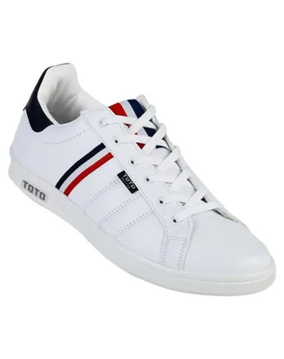 Tenis Hombre Casual Blanco Toto 07703601
