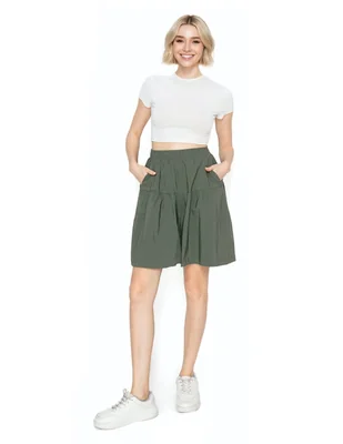 Paquete 10 piezas Short Largo con Pliegues
