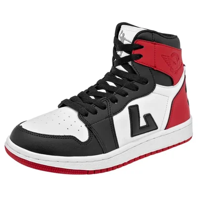 Apoort Tenis urbano para hombre blanco rojo negro, código 111496-2