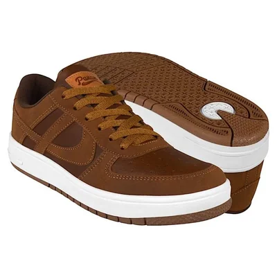 TENIS PANAM CABALLERO 106990041 SIMIPIEL CAFÉ